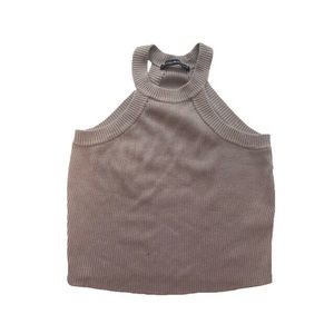 Brandy Melville High Neck Tank Crop Top